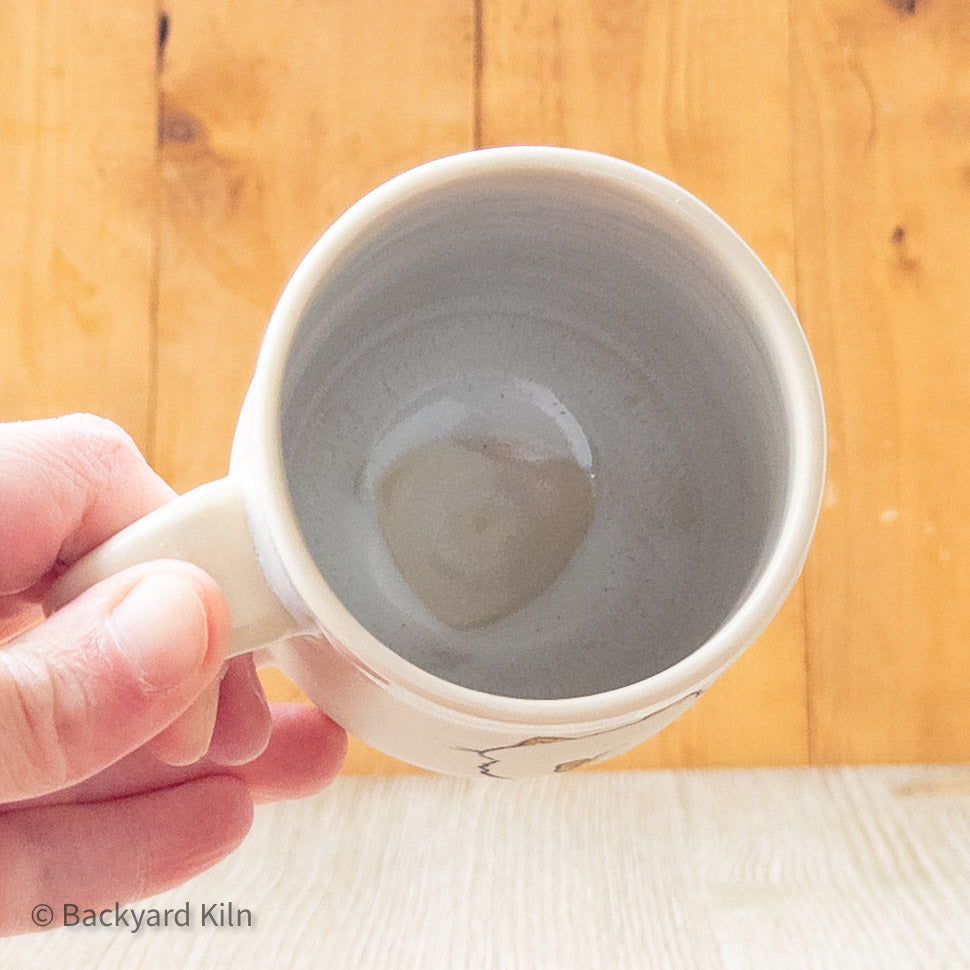 "Damn Right" Cat Mug by Hannah and Taylor