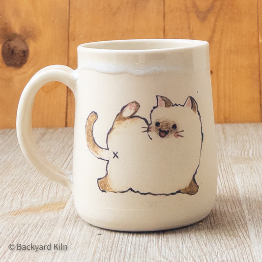 "Razzle-Dazzle" Cat Mug by Hannah and Taylor