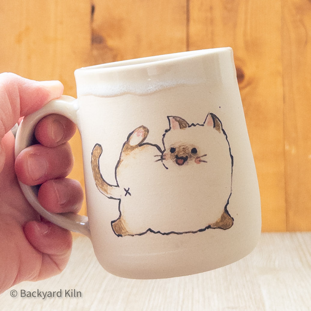 "Razzle-Dazzle" Cat Mug by Hannah and Taylor