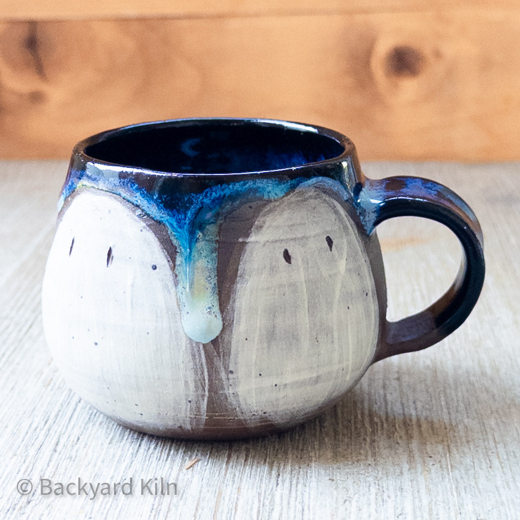 Mini Ghost Mug, Line Eyes by Taylor