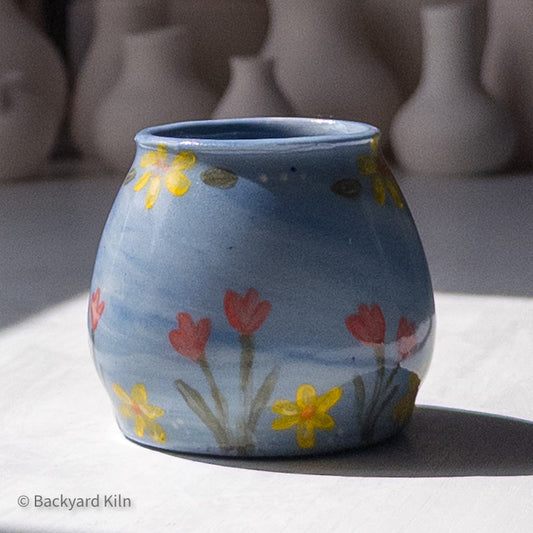 Blue Scandi Mini Vase by Taylor