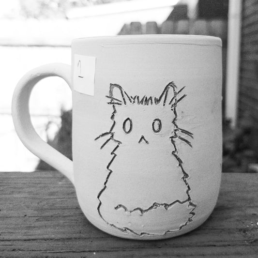 Custom Painted Cat Mug #1- Taylor