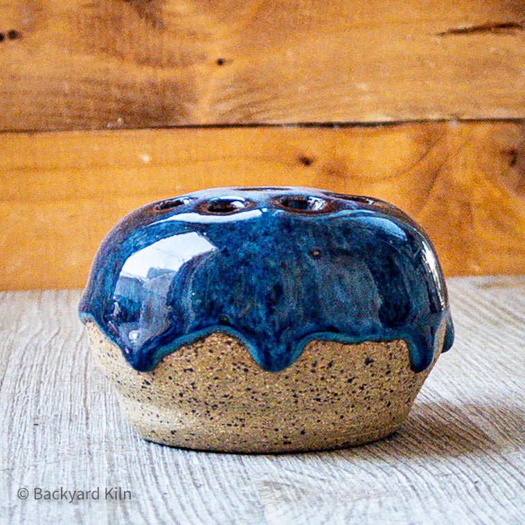 Plant Rooting Ball in Blue Speckle 2 by Taylor