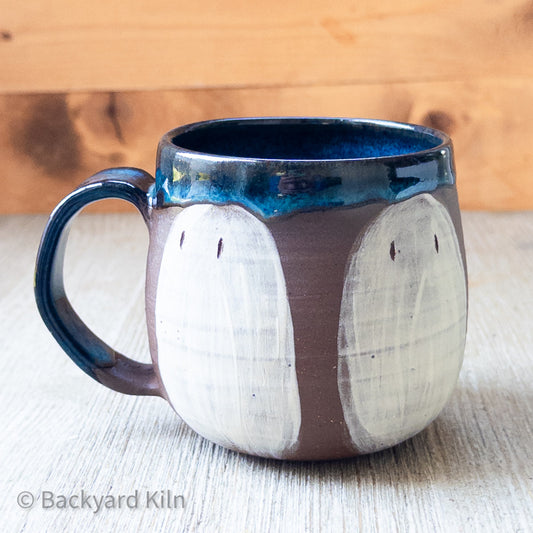 Med Ghost Mug, Blue Glaze 1 by Taylor