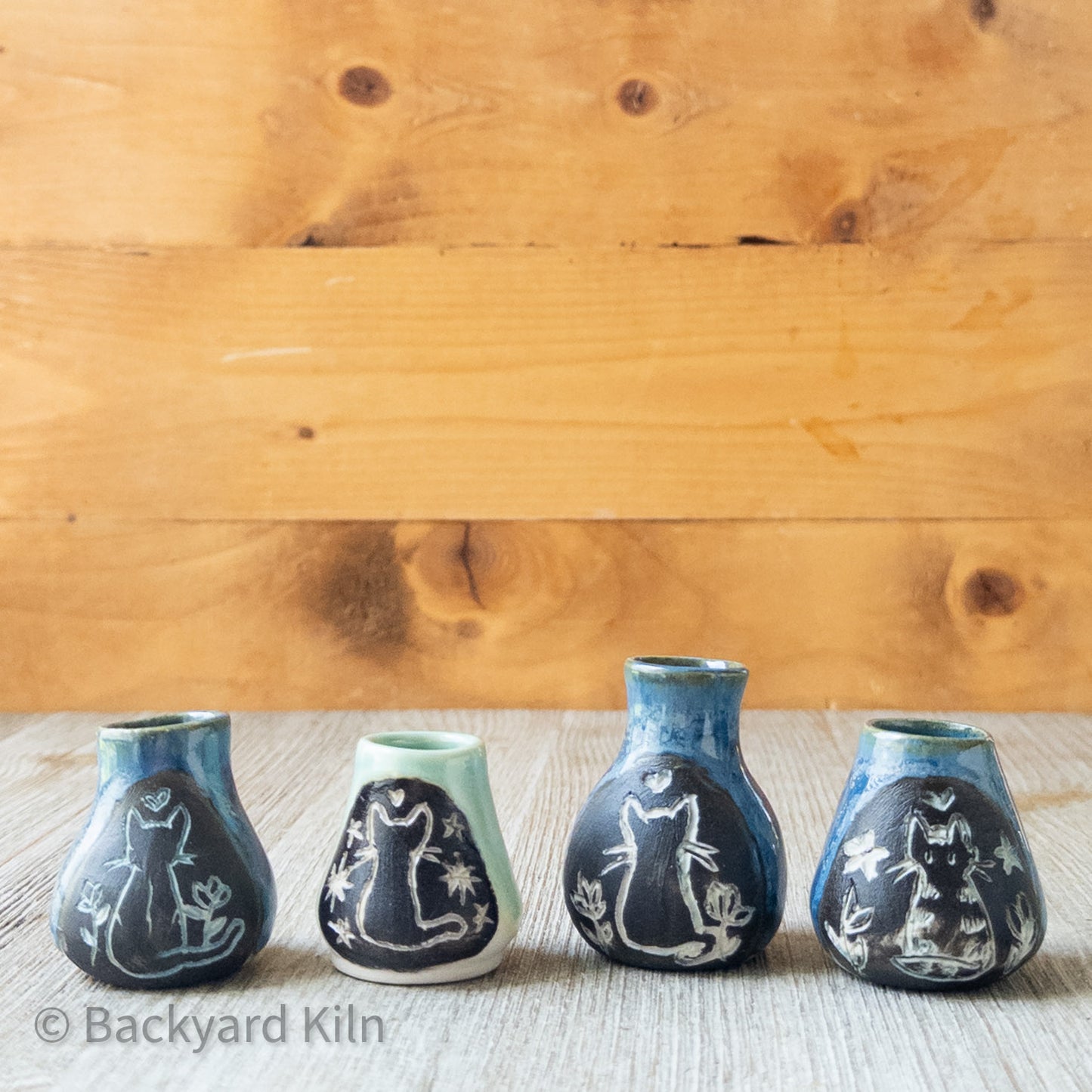 Mini Cat Vases by Taylor