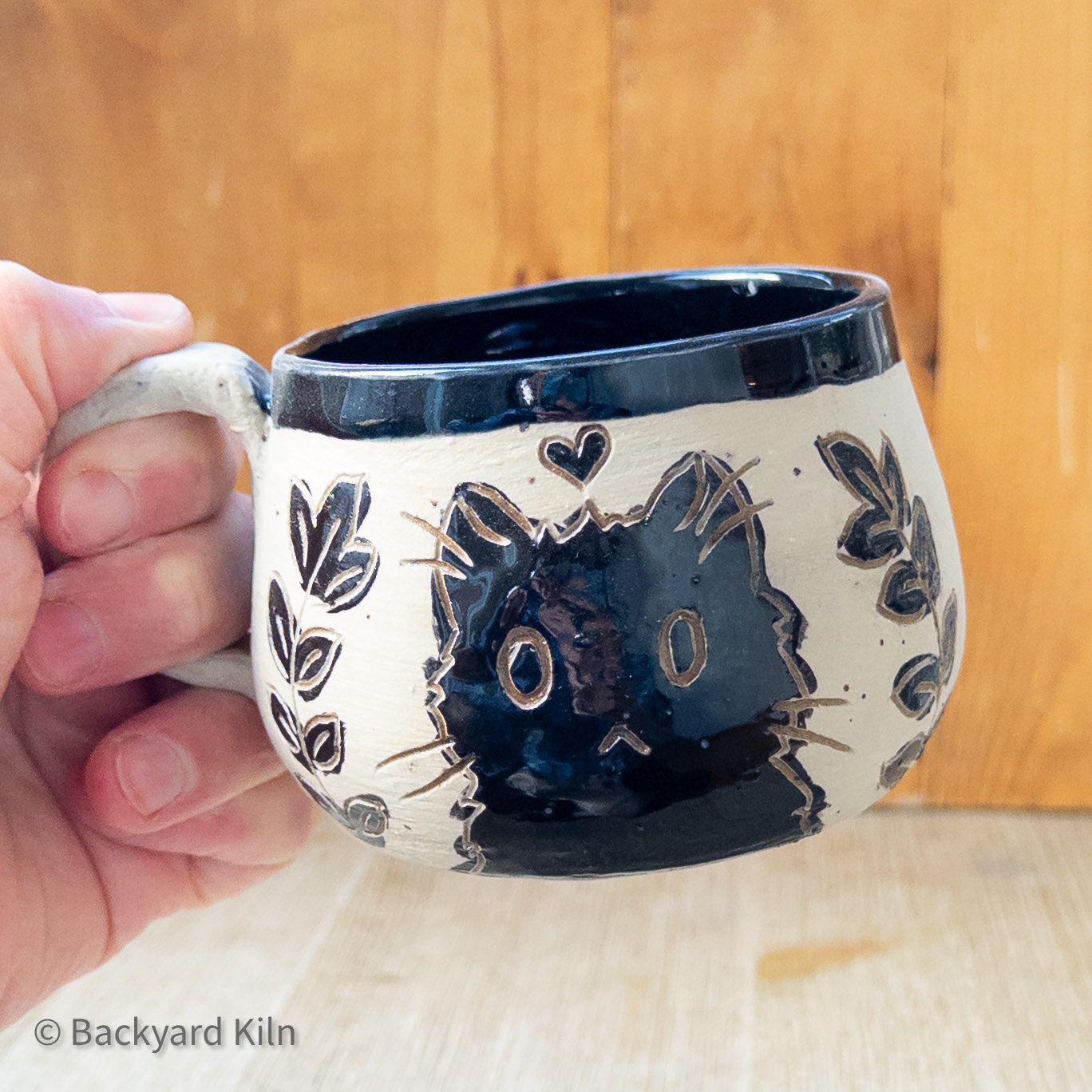 Scandi Black Cat Mug - Taylor