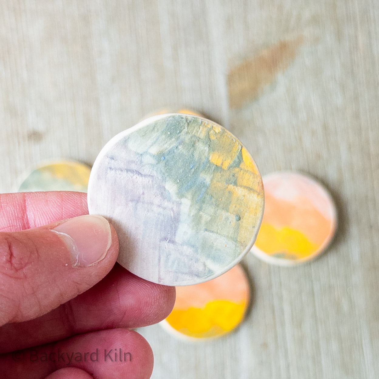 Round Brushstroke Magnets by Taylor