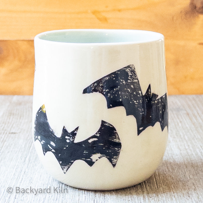 Printed Bats Tumbler Light Blue 1 - Taylor