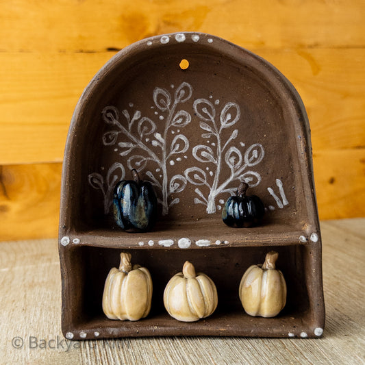 Rustic Floral Hanging Shrine/Shelf #3 by Taylor