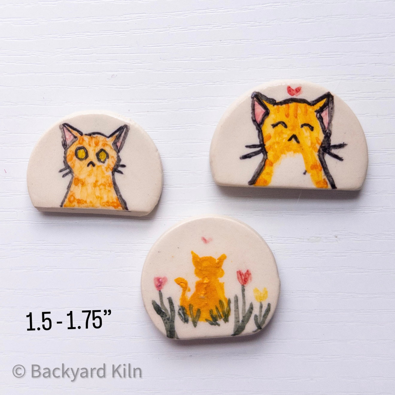 Orange Cat Magnets by Taylor