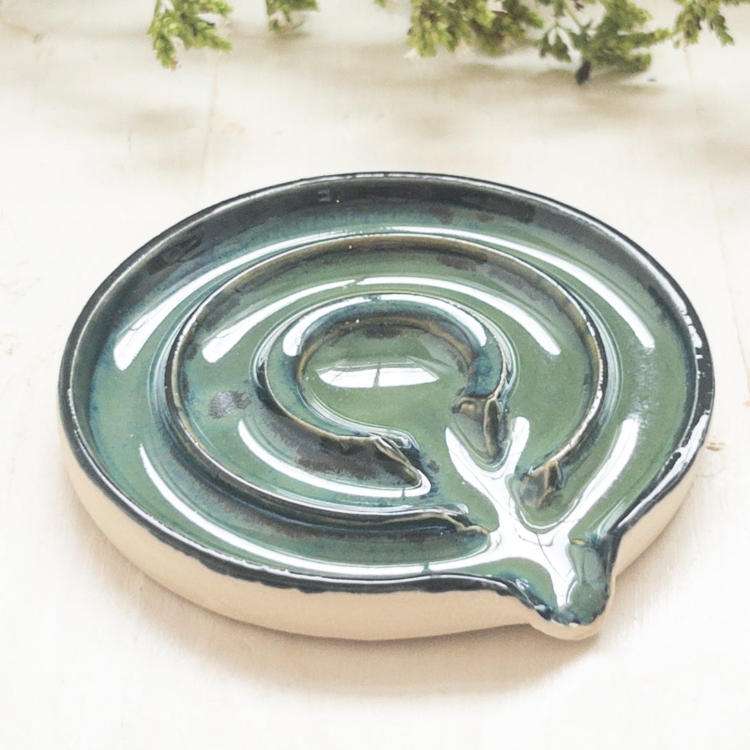 Green Soap Dish/Spoon Rest - Taylor