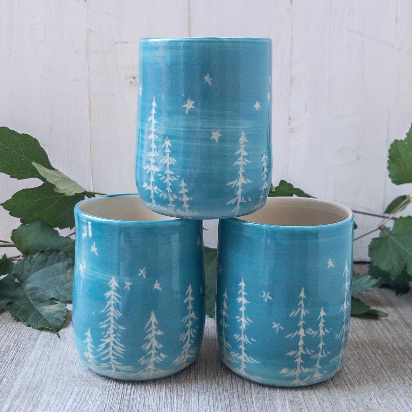 Pine Trees and Stars Tumblers - Taylor