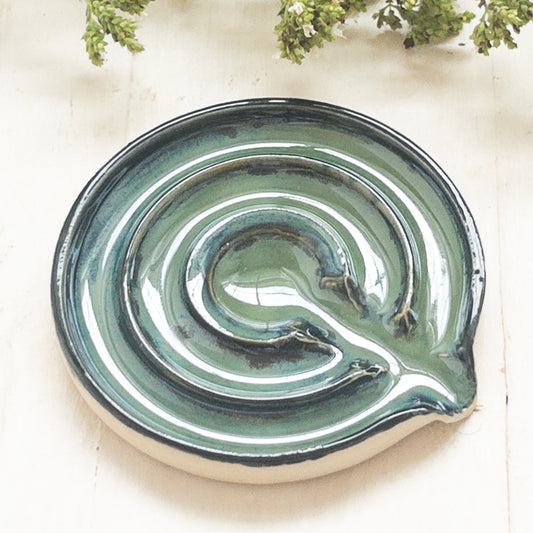 Green Soap Dish/Spoon Rest - Taylor