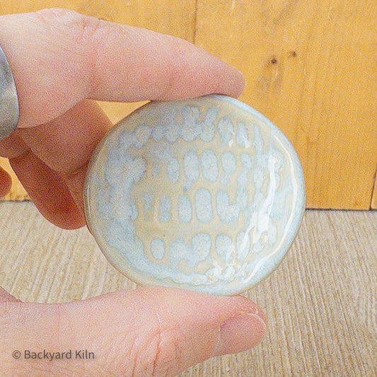 Textured Dish Light Blue Round Tiny - Taylor