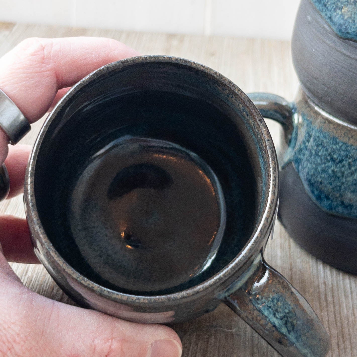 Blue Mini Heart Mugs - Taylor