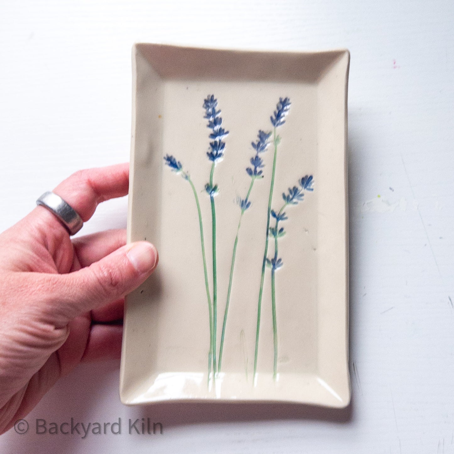 Medium Rectangle Lavender Tray - Taylor