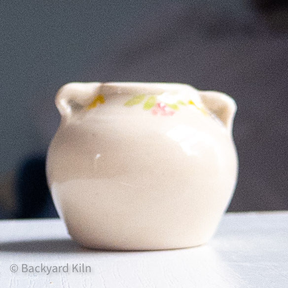 Tiny Black Cat Floral Vase by Taylor