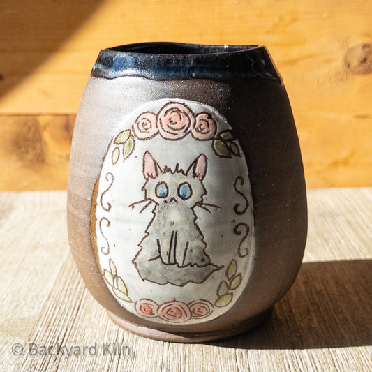 Fundraiser Cat Vase: Lita 2 by Taylor
