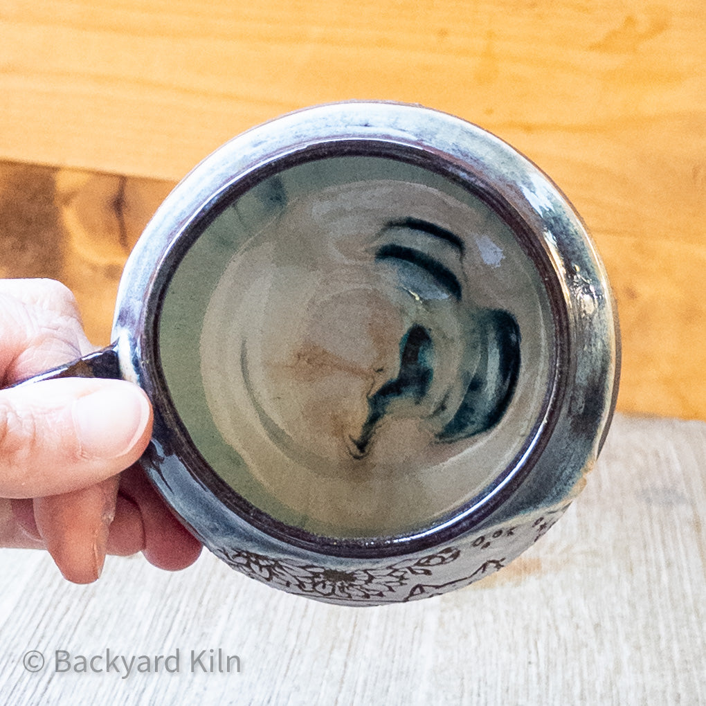 Sunflower Cat Cauldron Mug by Taylor