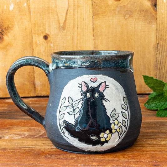 11 oz Shy Guy Commemorative Black Cat Mug #1 - Taylor