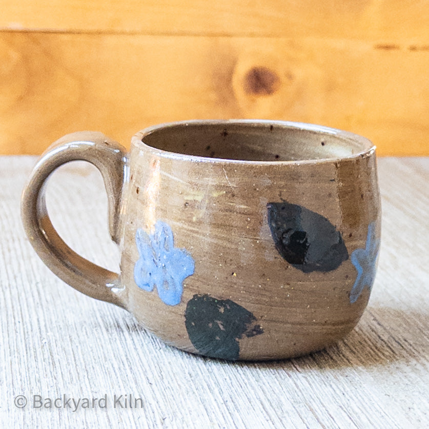 Blue Printed Flowers Mini Mug by Taylor