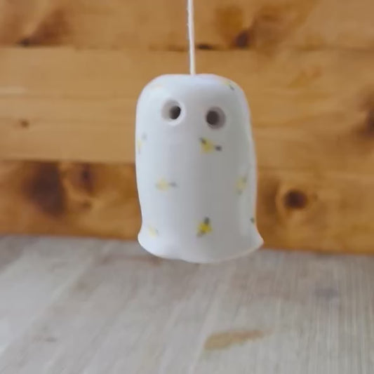 Yellow Floral Ghost Bell by Taylor