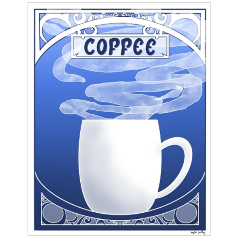 Art Nouveau: Coffee Print