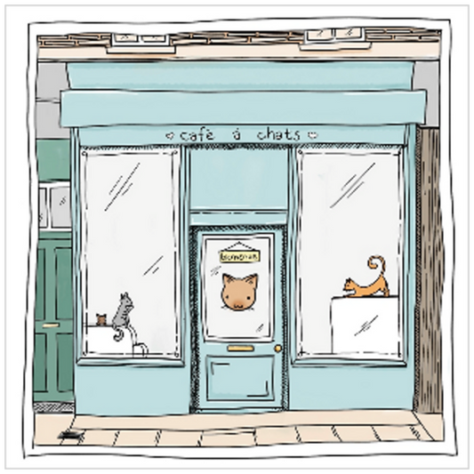 Cat Cafe Print